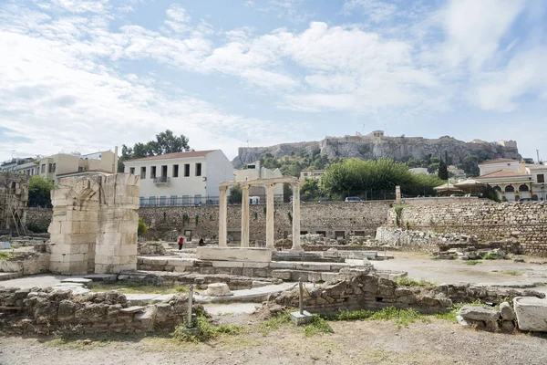 Biblioteca de Adriano, Atenas, Grecia — Foto de Stock