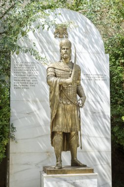 Heykeli Constantine XI Palaiologos, Atina, Yunanistan