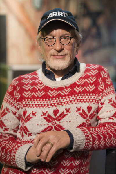 ISTANBUL, TURKEY, DECEMBER 19, 2017: Wax sculpture of Steven Spielberg at Madame Tussauds Istanbul. Steven Spielberg is an American director, producer, and screenwriter.