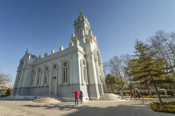 Istanbul Turkey January 2018 Exterior Shot Bulgarian Stephen Church Orthodox — Stock Photo, Image