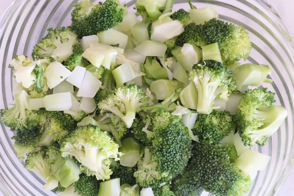 Broccoli Salad Lemon Sauce — Stock Photo, Image