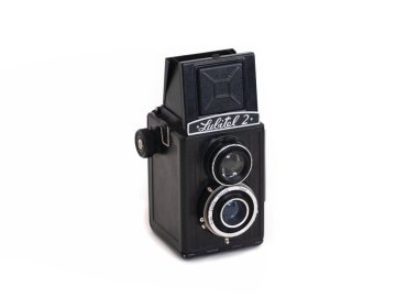 Mersin, Türkiye - 27 Aralık 2019: Lubitel 2 'nin yakın çekim görüntüsü, orta formatlı mercek refleksi kameralı inrussiabylomo.