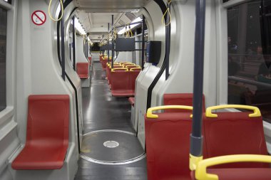 Viyana, Avusturya 'dan Boş Metro Treni