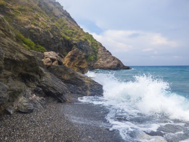 Güneşli bir gün güneşli kumsalda