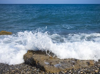 Güneşli bir gün güneşli kumsalda
