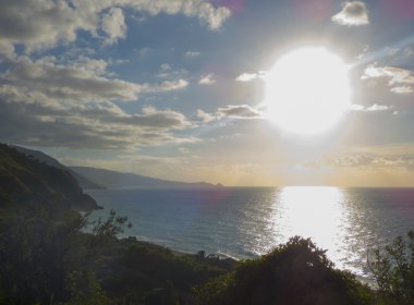 Denizde akşam günbatımı