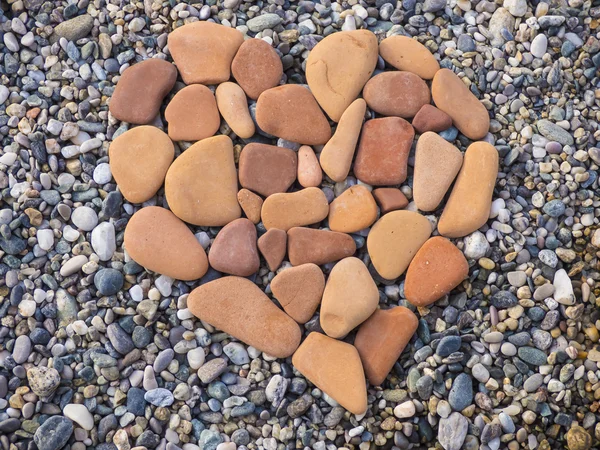 Kamenné srdce tvar — Stock fotografie