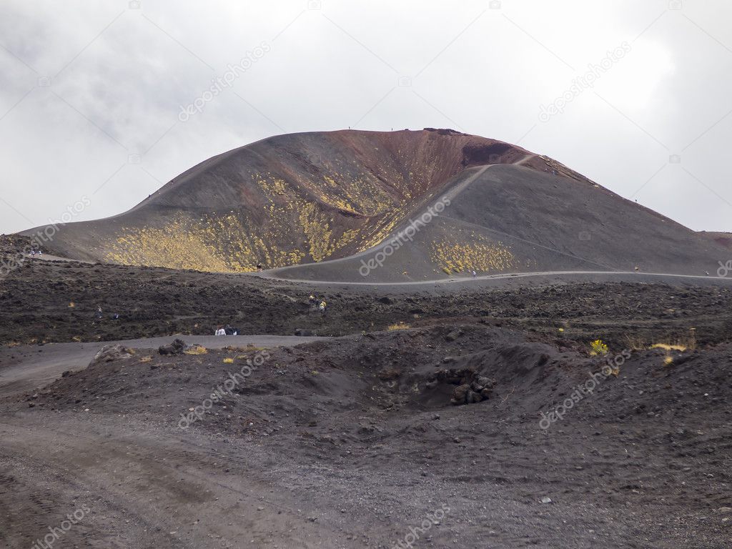 Etna volcano hill