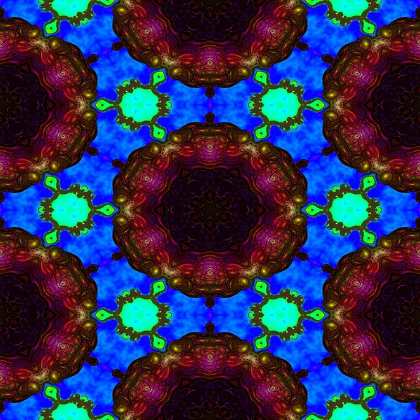 Kaleidoskopisches ornamentales Muster — Stockfoto