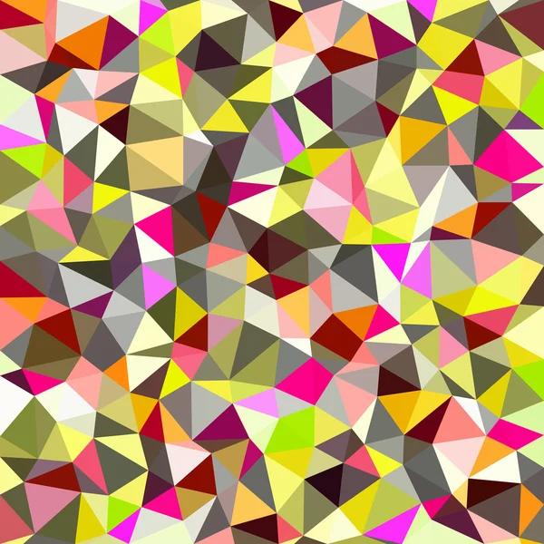 Kaleidoscopic low poly triangle style vector mosaic background — Stock Vector