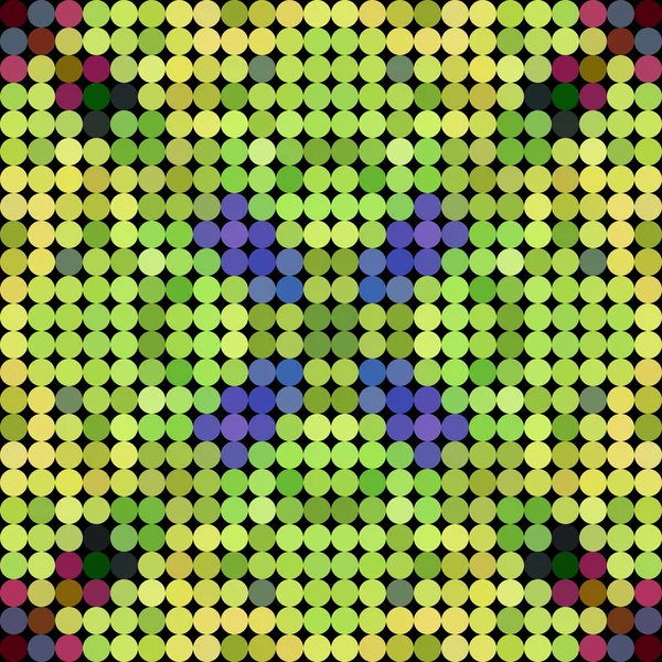 Caleidoscópico baixo círculo poli estilo vetor mosaico fundo — Vetor de Stock
