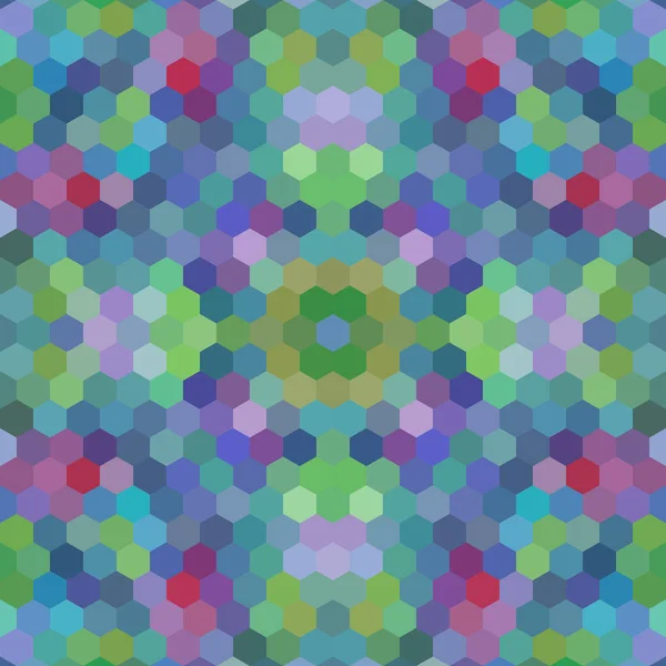 Kaleidoscopic low poly hexagon style vector mosaic background — Stock Vector