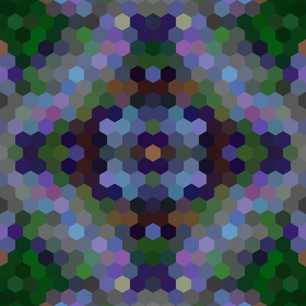 Caleidoscópico bajo poli hexágono estilo vector mosaico fondo — Archivo Imágenes Vectoriales