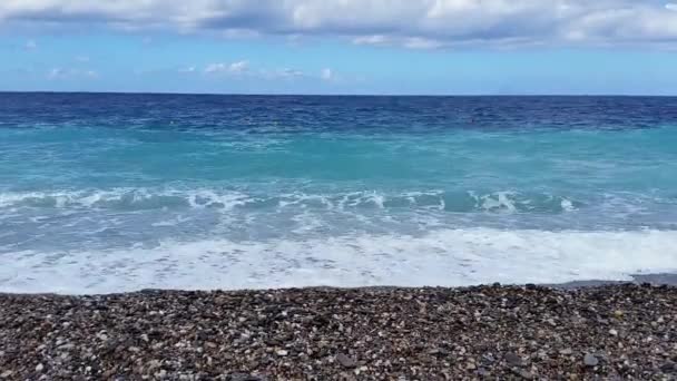 Mar Ondas na praia — Vídeo de Stock