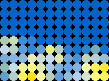 Desen düşük Poli daire stil vektör mozaik arka plan