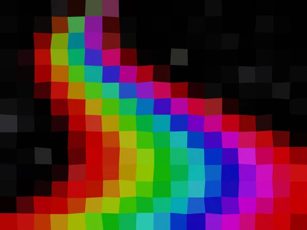 Rainbow låg poly triangel style vektor mosaik bakgrund — Stock vektor