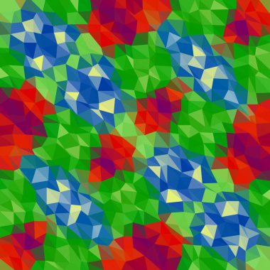 Sürekli değişen düşük Poli üçgen stil vektör mozaik arka plan
