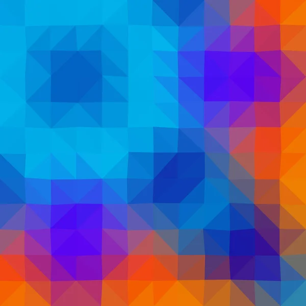 Farben Low-Poly-Dreieck-Stil Vektor-Mosaik Hintergrund — Stockvektor