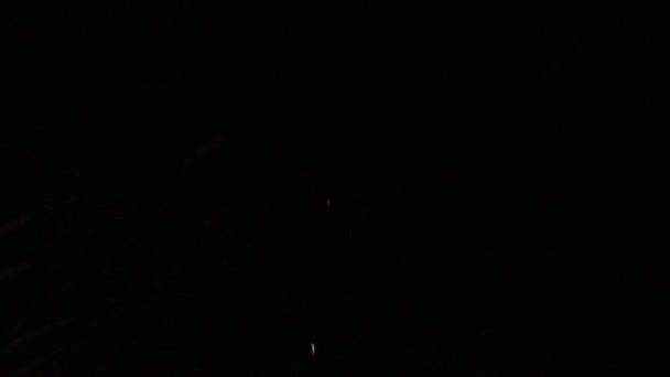 Nouvel an feux d'artifice sur le ciel nocturne