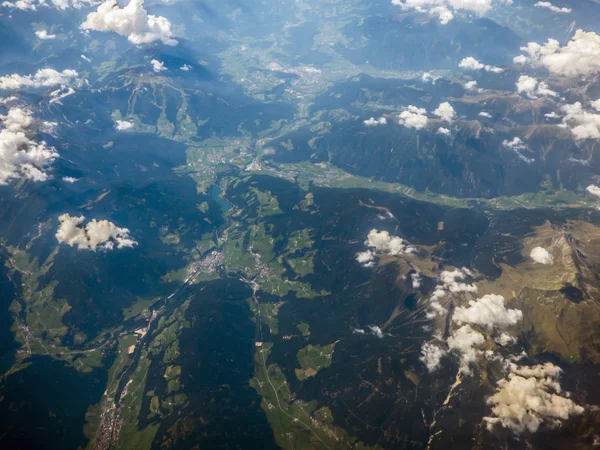 Alpes desde la vista aérea — Foto de Stock