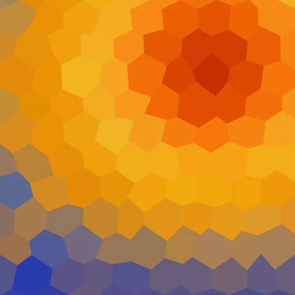 グラデーションの低ポリ六角形スタイルのベクトル モザイクの背景 — ストックベクタ