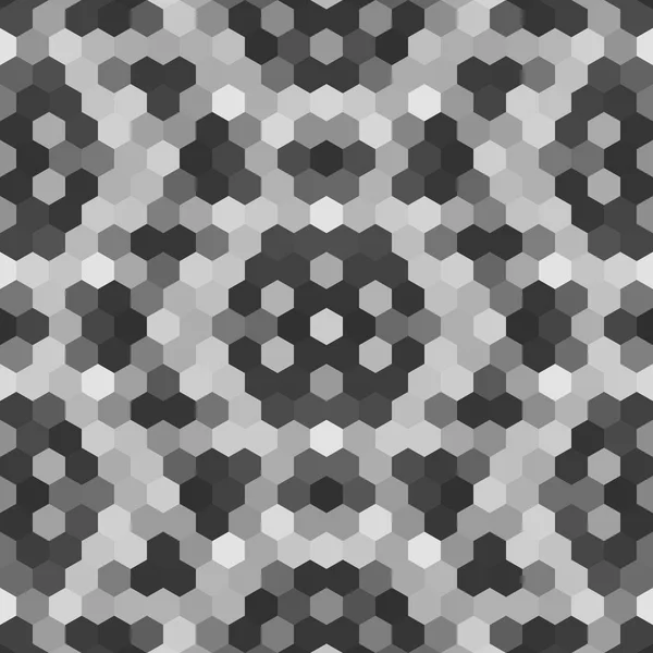 Kaléidoscopique bas poly hexagone style vectoriel mosaïque fond — Image vectorielle