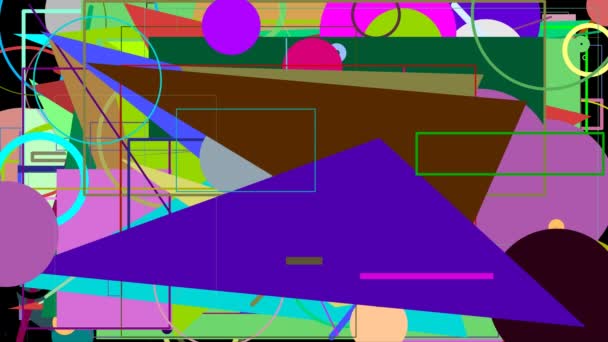 Gráficos aleatórios formas animação — Vídeo de Stock