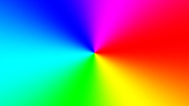 Rainbow spectral gradient rotating quickly anticlockwise, seamless loop — Stock Video