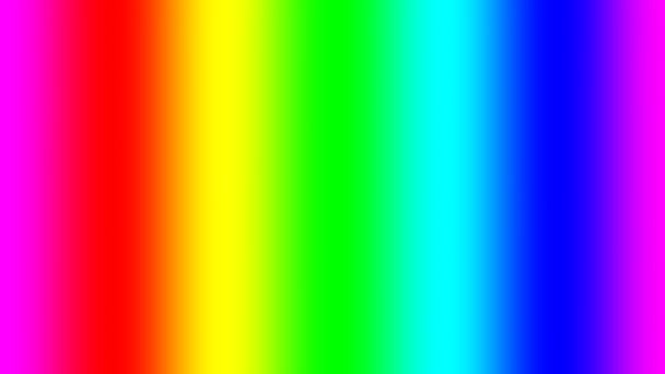 Gradiente espectral del arco iris moviéndose lentamente a la derecha, lazo sin costuras — Vídeos de Stock