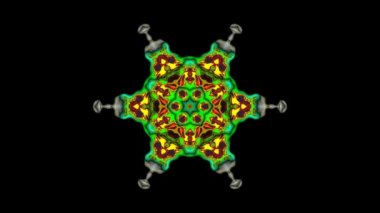 Sürekli değişen çiçek vj sorunsuz döngü