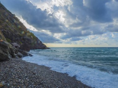 Denizde akşam günbatımı