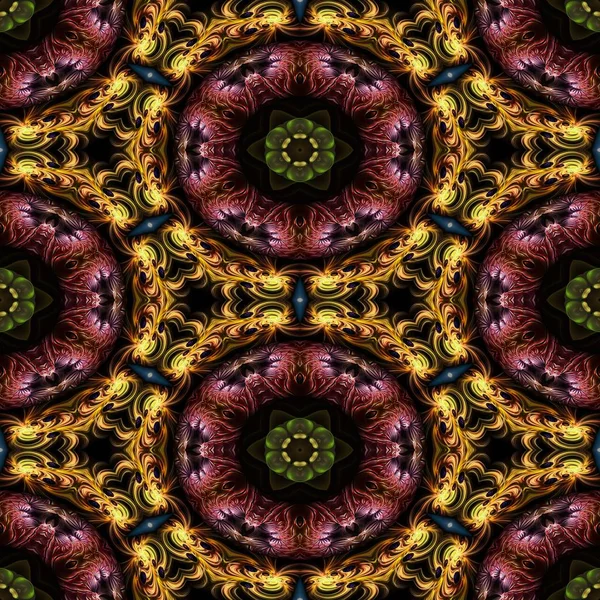 Kaleidoscopic ornamental pattern — Stock Photo, Image