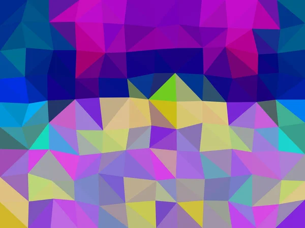 Couleurs bas poly triangle style vectoriel mosaïque fond — Image vectorielle