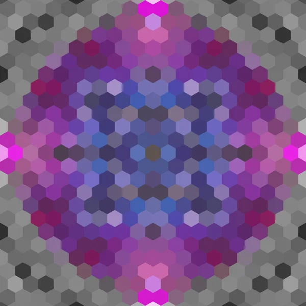 Kaleidoscopic low poly hexagon style vector mosaic background — Stock Vector