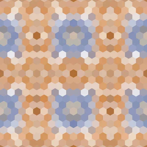 Caleidoscopische laag poly zeshoek stijl vector mozaïek achtergrond — Stockvector