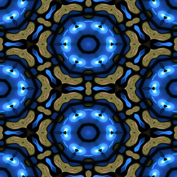 Kaleidoscopic ornamental pattern — Stock Photo, Image