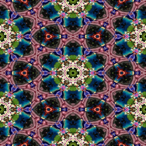 จุด kaleidoscopic สร้างไร้รอยต่อจ้างเนื้อเยื่อ — ภาพถ่ายสต็อก