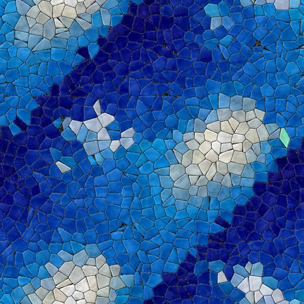 Mosaico di vetro caleidoscopico senza soluzione di continuità generato assume texture — Foto Stock