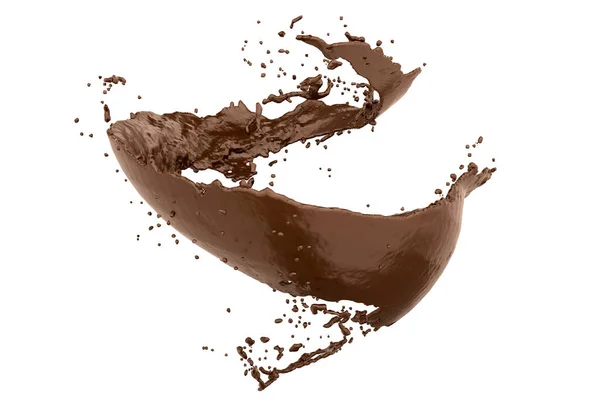 Çikolata Dalgalı Suya Yakın Çekim — Stok fotoğraf