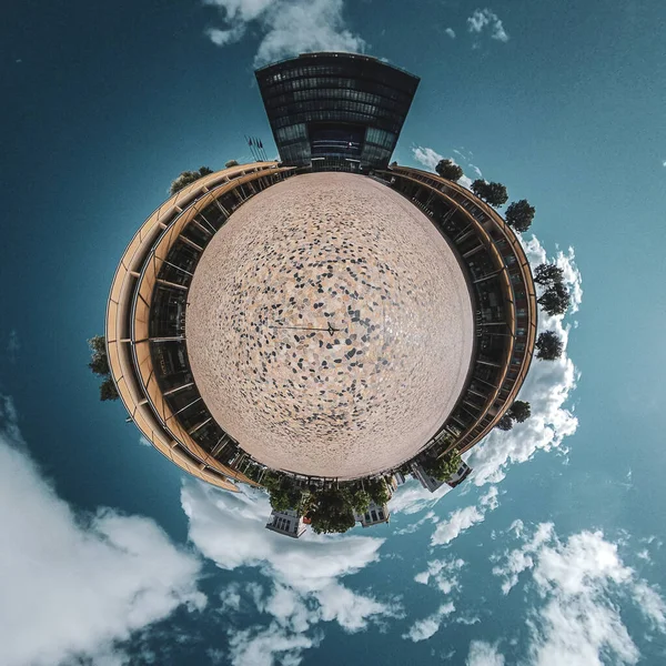 360 Panorama Fotoğrafçılık, Küçük Gezegen, Göz Şehri, iCity, Montpellier, Fransa