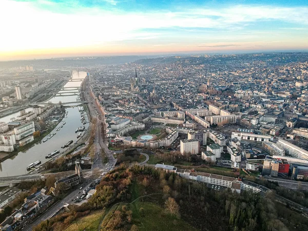 Montpellier 'deki PAnorama Vue arienne de Montpellier