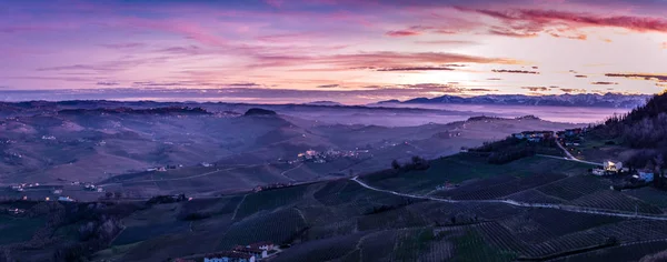 Paisaje Las Colinas Barolo Desde Morra Cuneo Italia Imágenes De Stock Sin Royalties Gratis