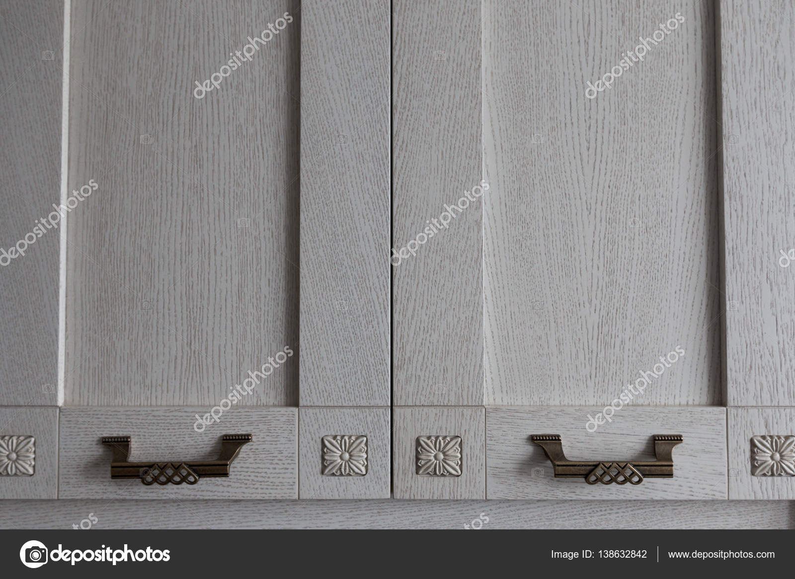 Wooden Cabinet Doors In The Kitchen Stock Photo C Evpv 138632842