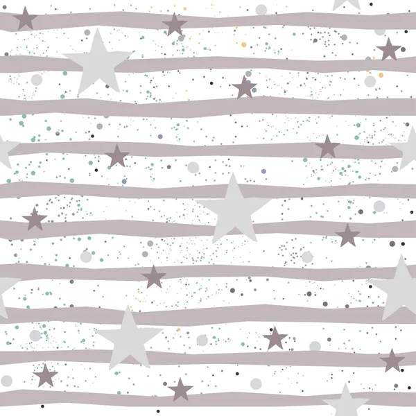 Patrón Vacaciones Fondo Con Estrellas Ilustración Vectorial — Vector de stock