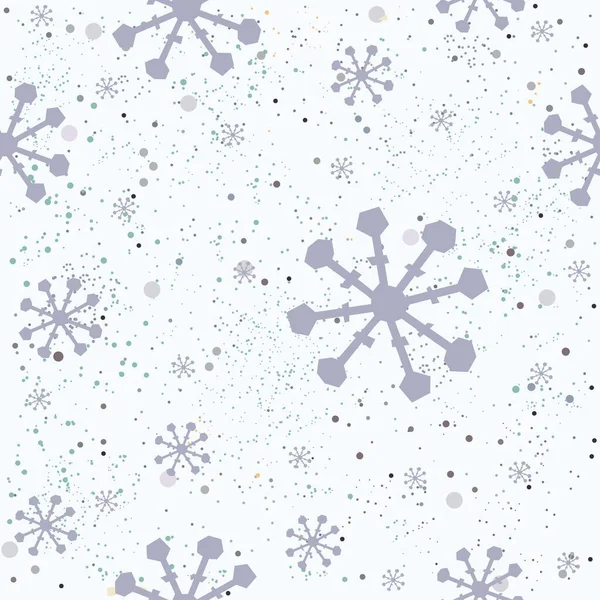 Patrón Navideño Fondo Con Nieve — Archivo Imágenes Vectoriales