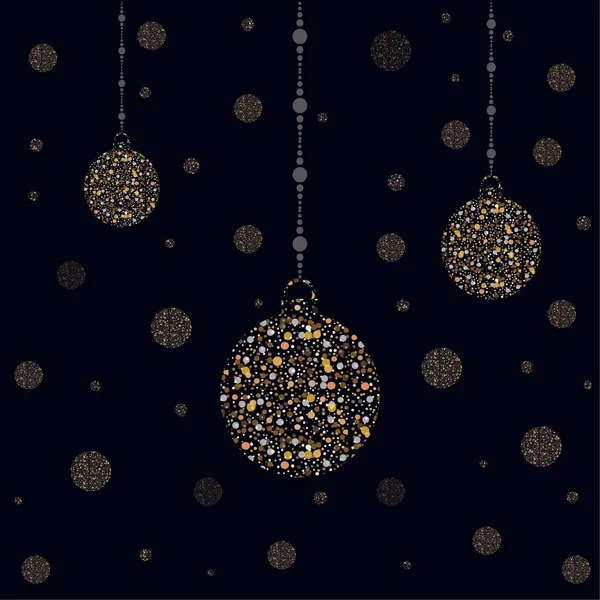 Holiday Christmas Pattern Background with balls