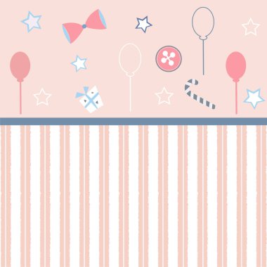 Sevimli El Çizim Elementleri. Hassas Tasarım. Vektör İllüstrasyonu