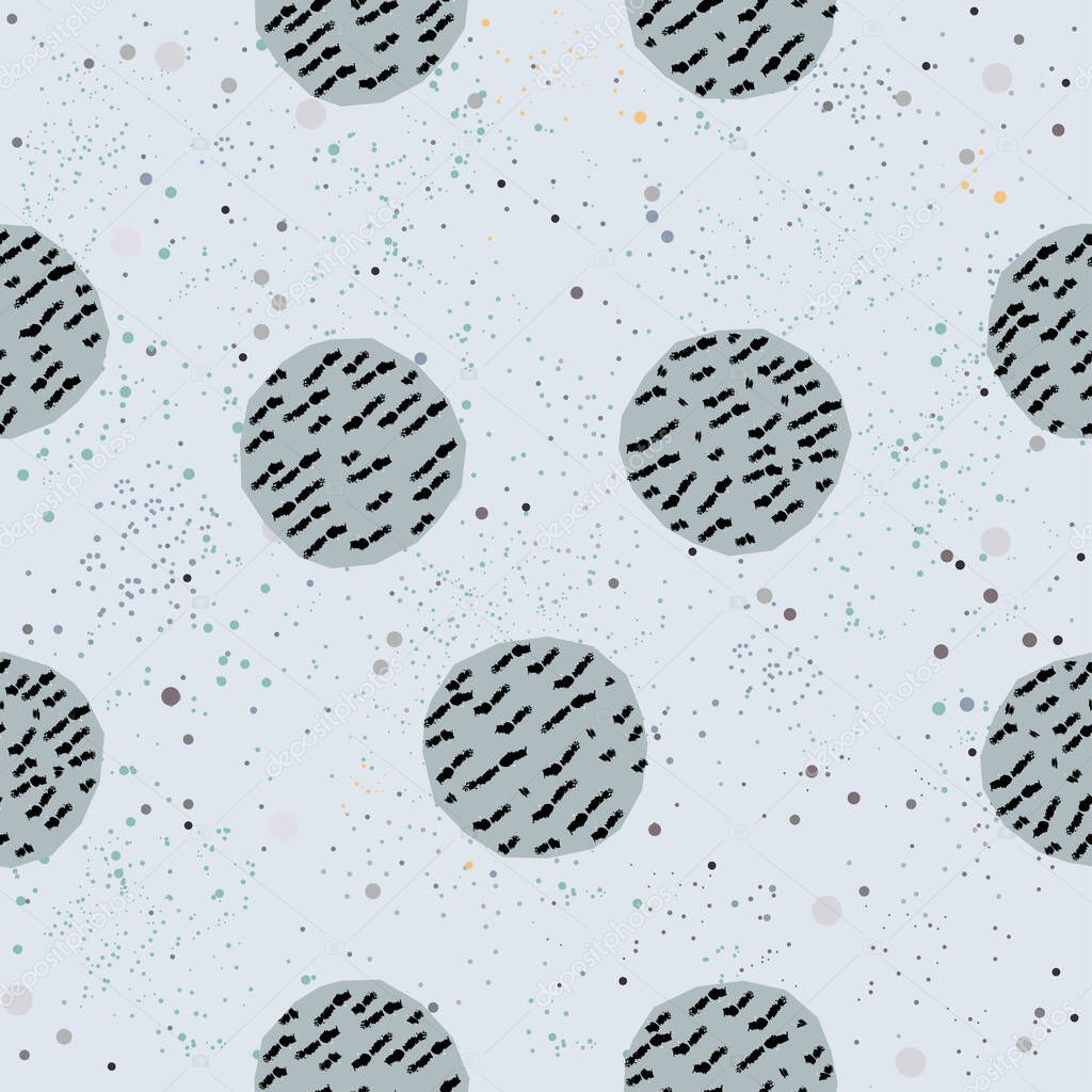 seamless Pattern with circles, Background. Vector illustration 