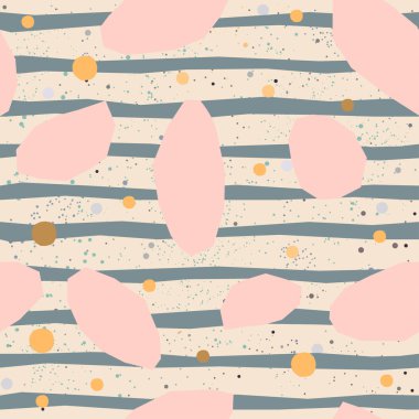 Kusursuz desen, lekeler. Vektör illüstrasyonu 