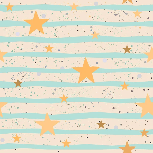 Patrón Vacaciones Fondo Con Estrellas Ilustración Vectorial — Vector de stock